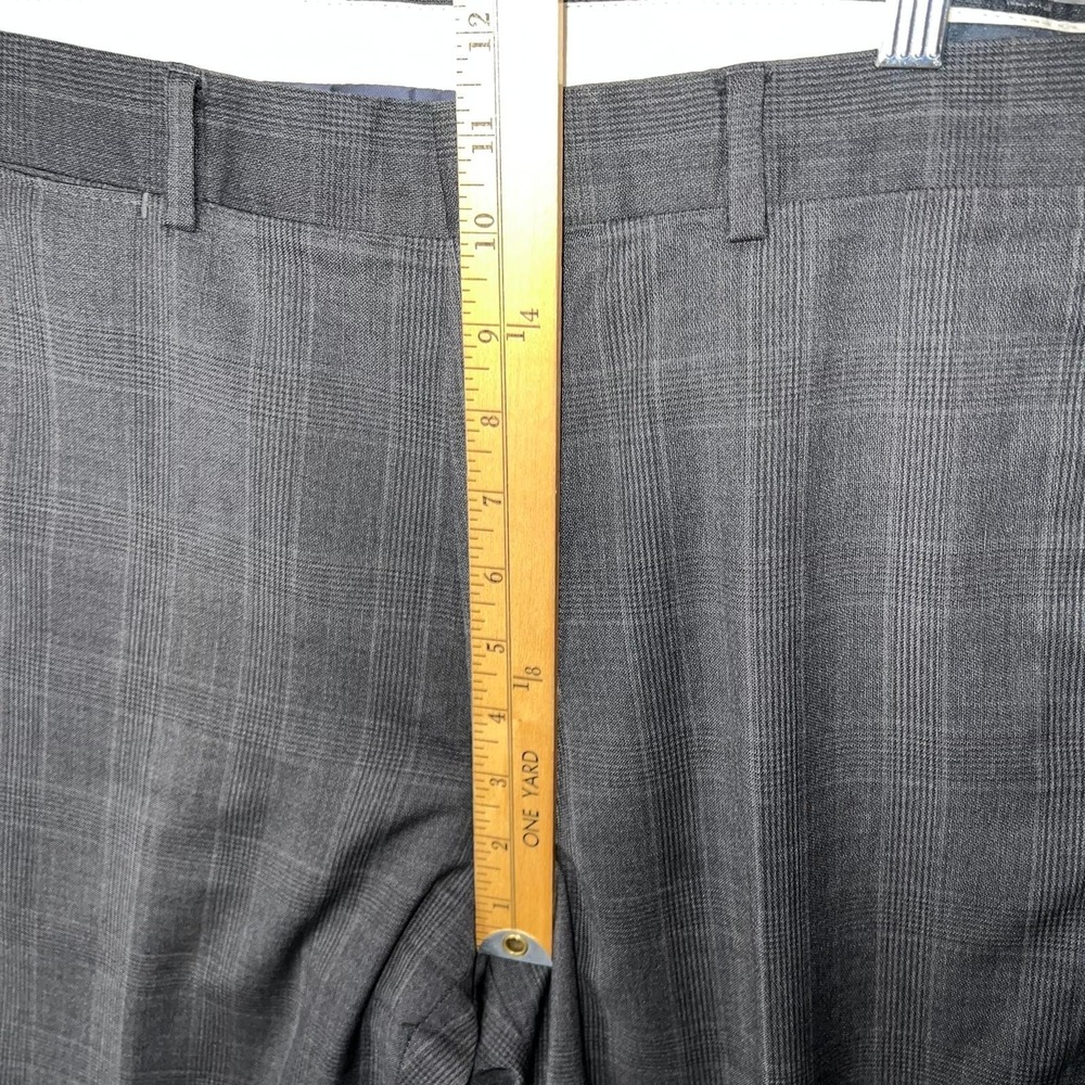 Brooks Brothers Milano Fit Pants Men's Sz W36 (36x 29) Gray Plaid 1865 Reda Wool - Picture 9 of 11